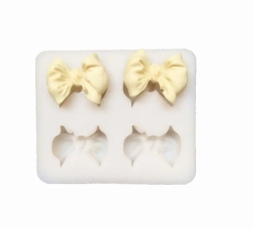 

Silicone Mold 1 INCH bow knot silicone mold mould sugar craft fondant cake decorating animal mould baking tool