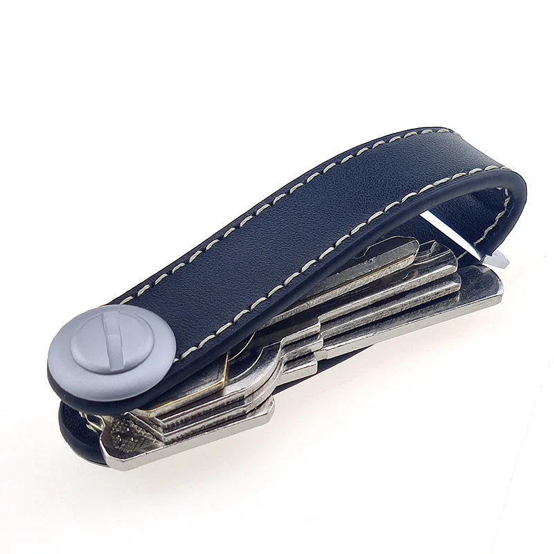 

Smart Key Organizer Leather, Compact Key Holder And Keychain Organizer Smart, Black