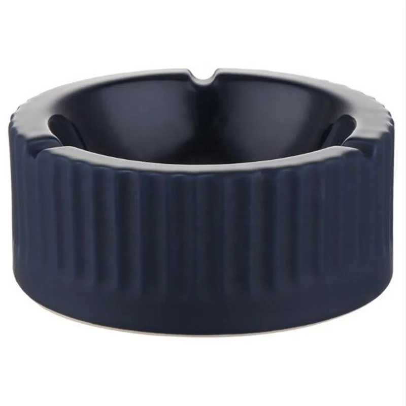 

Round Large Capacity Design Simple Washable Steady Ashtray, Pink/blue/gray