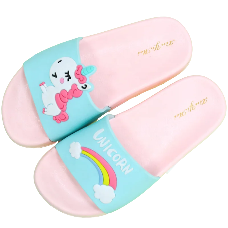 

2020 new PVC Custom Animal Children Casual Shoesunicorn Girls Kid Kids Slipper, As picture or customized color