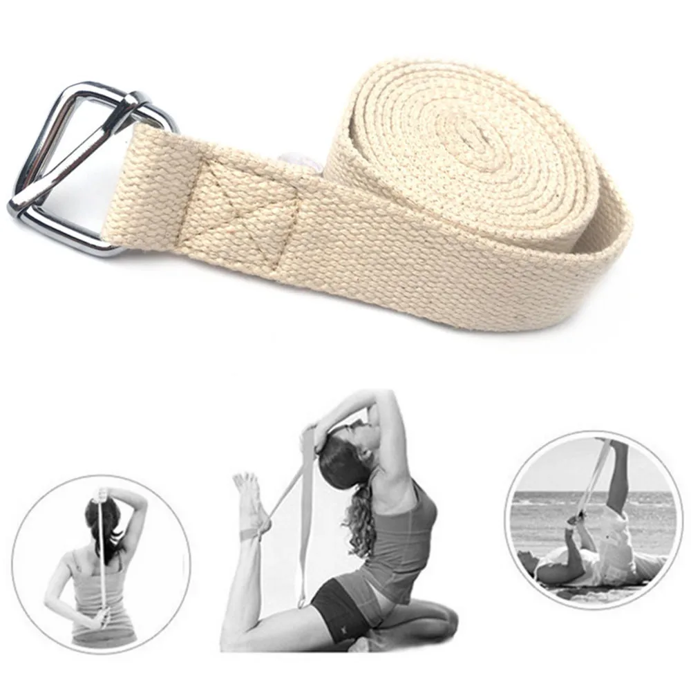 

Stretch Strap D-Ring Exercise Gym Rope Figure Waist Fitness Band Leg Resistance Yoga Belt