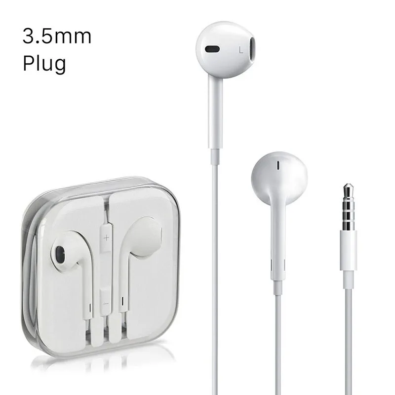 

Original quality for Earphones for 6 6s Plus 5s Headphones Handsfree With Mic 3.5MM earphone headphones headsets