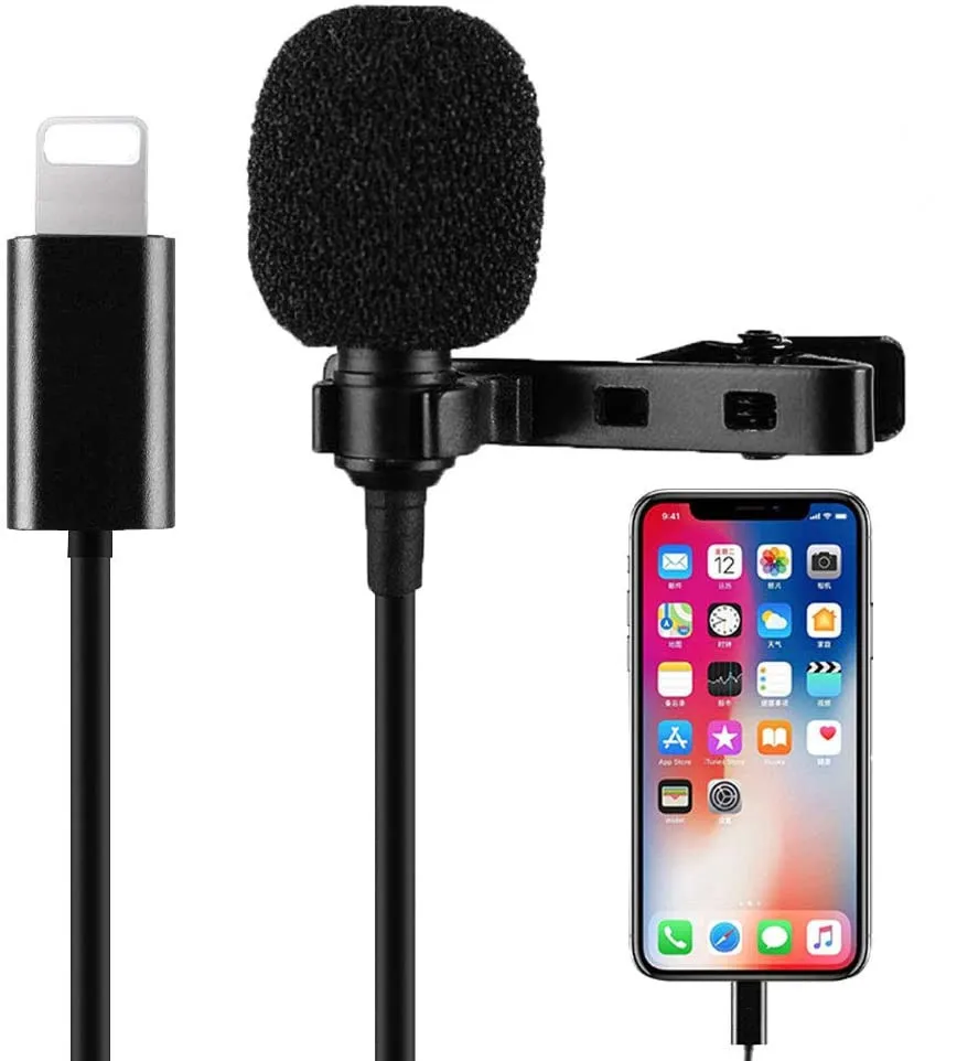 

Portable Lightning Interface Clip Microphone For Iphone & Ipad