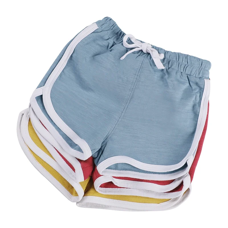 

Children girls' and boys pure cotton shorts, summer baby beach pants