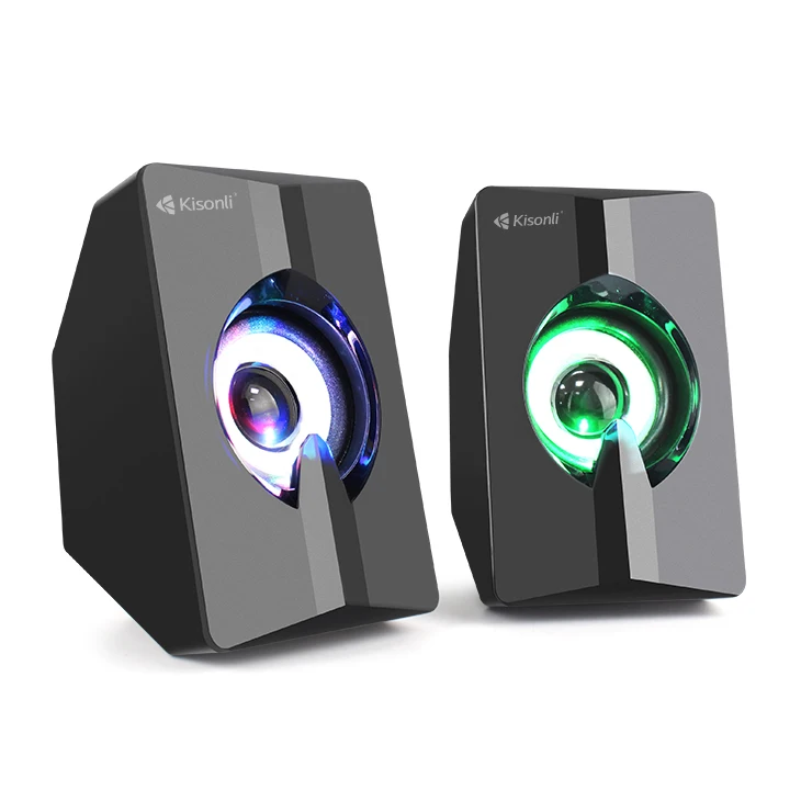 

Cheap mini home theater system usb loudspeaker 2.0 wired pc/mobile speaker, Black
