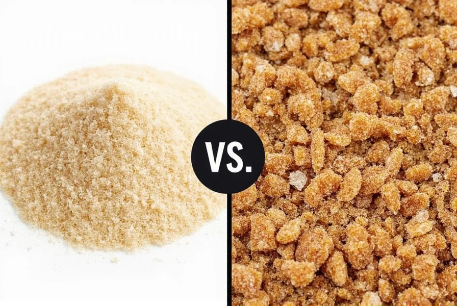 Various brown sugar brands on counter