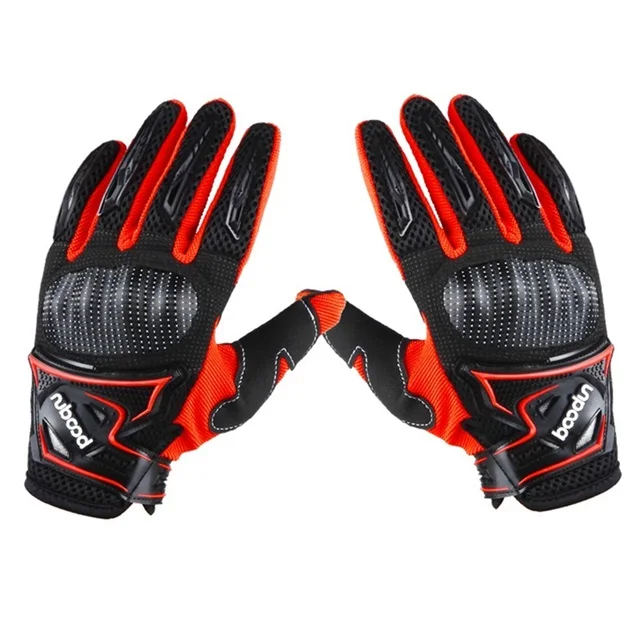 

boodun Full Finger Knuckle Protected Antishock Motorcycle Gloves Cycling Riding Motorbike gloves, Red,black,blue