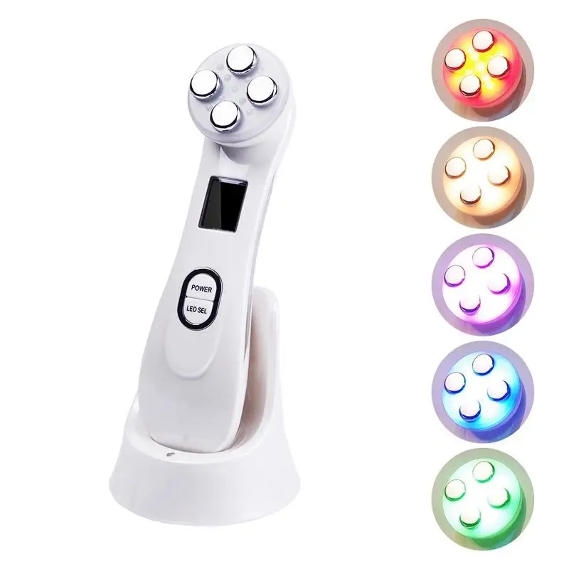 

5 in 1 Electroporation EMS Photon microcurrent+RF+led facial beauty device