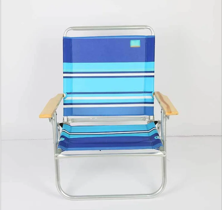 Outdoor Aluminum Sun Beach Lounge Chair Comfortable Foldable Sun Lounge Beach Chair Leisure