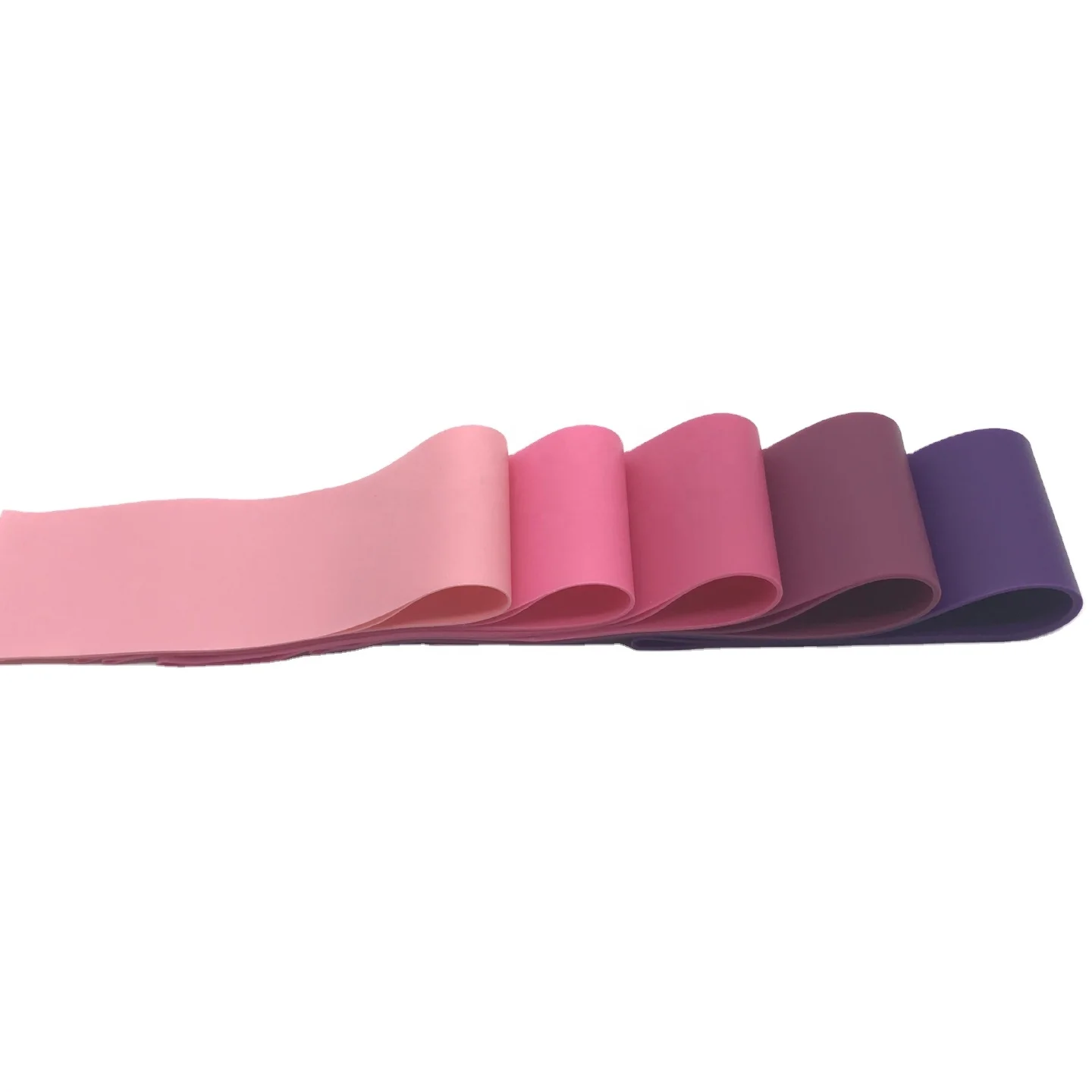 

Custom Logo Super Popular Color Fitness Workout Latex Exercise Yoga Resistance Bands, Pink gradient