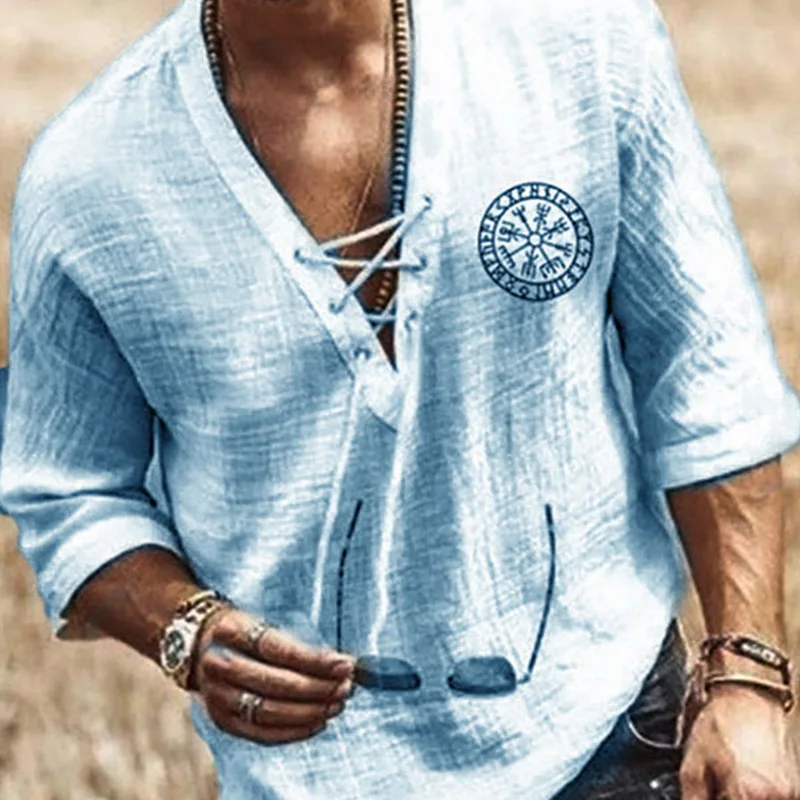 

New Mens Spring Summer Casual Shirt Short Sleeve Shirts Men Loose Collar Button Shirt silk Chemise Homme, Shown