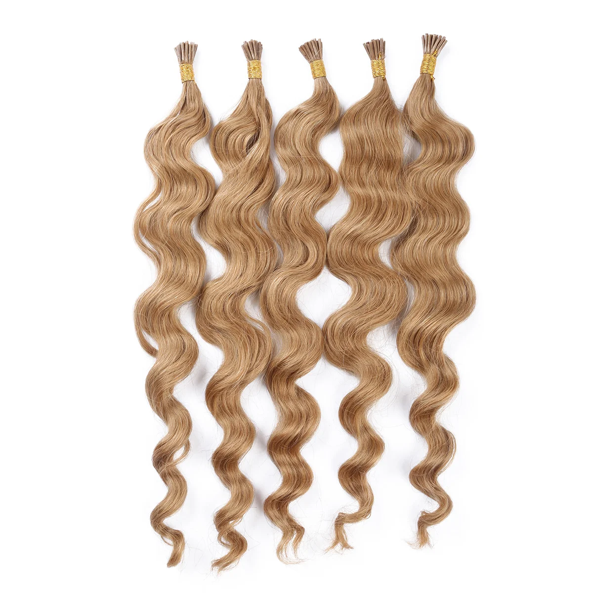

Straight Brazilian Hair Pre Bonded I Tip Curly Hair Extensions