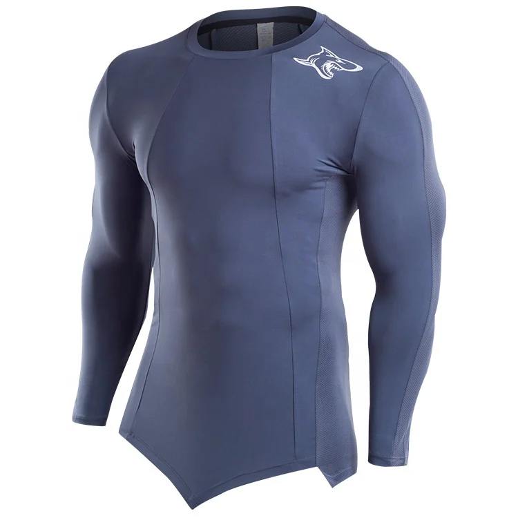 New Tights Gym Tshirt Fitness Clothing Gym Sport Wear Custom Mens Long Sleeve T Shirts With Low Price