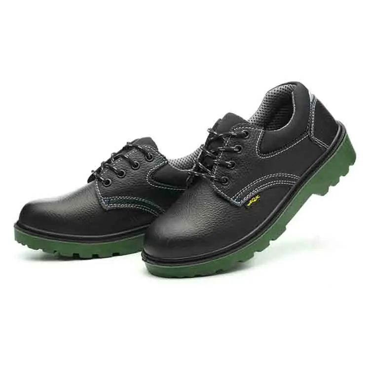 

Black Electricity Insulating Resistant Genuine Leather Protection Steel Toe Safety Shoes For Working