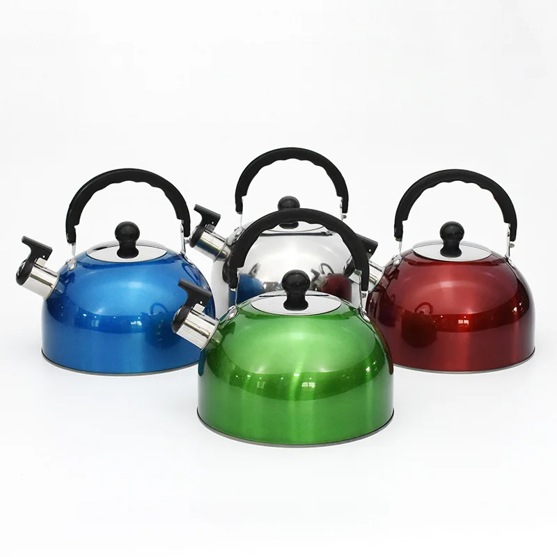 

High quatitly stainless steel economic kettle 3/4/5L tea whistling kettle with color painting, Colors