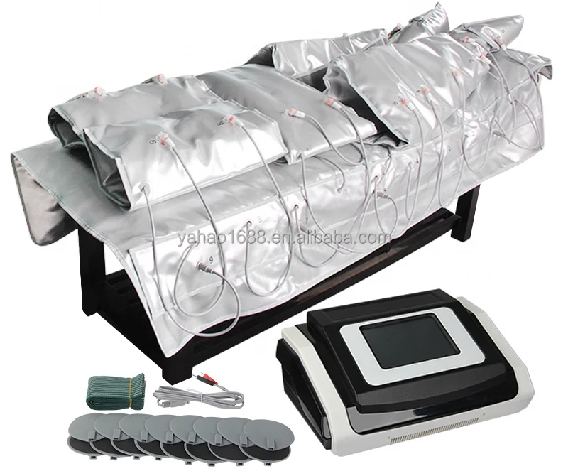 

Professional 3 in 1 Air Pressure Sauna Blanket Far Infrared Lymphatic Drainage Massager Ems Machine For Salon Use