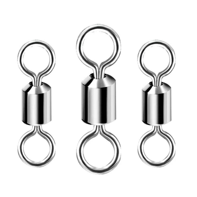

200pcs/500pcs Fishing Barrel Swivel with Stainless Steel Corrosion Resistant fishing Tackle Accessories Fishing Swivels