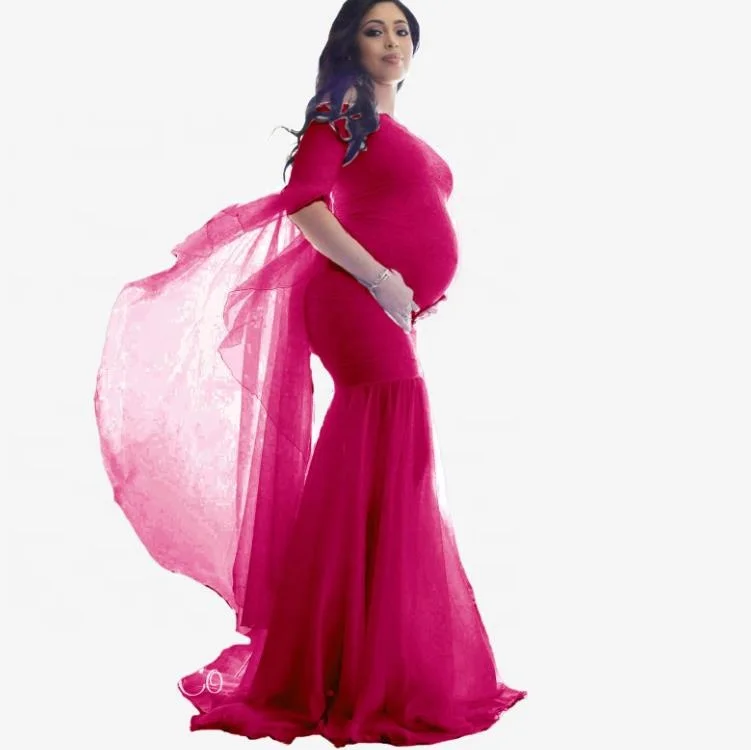 

women dresses Maternity+Clothing Gown Dresses For Photography Pregnant Maternity Photo Shoot Dresses Props ropa mujer, As pictures