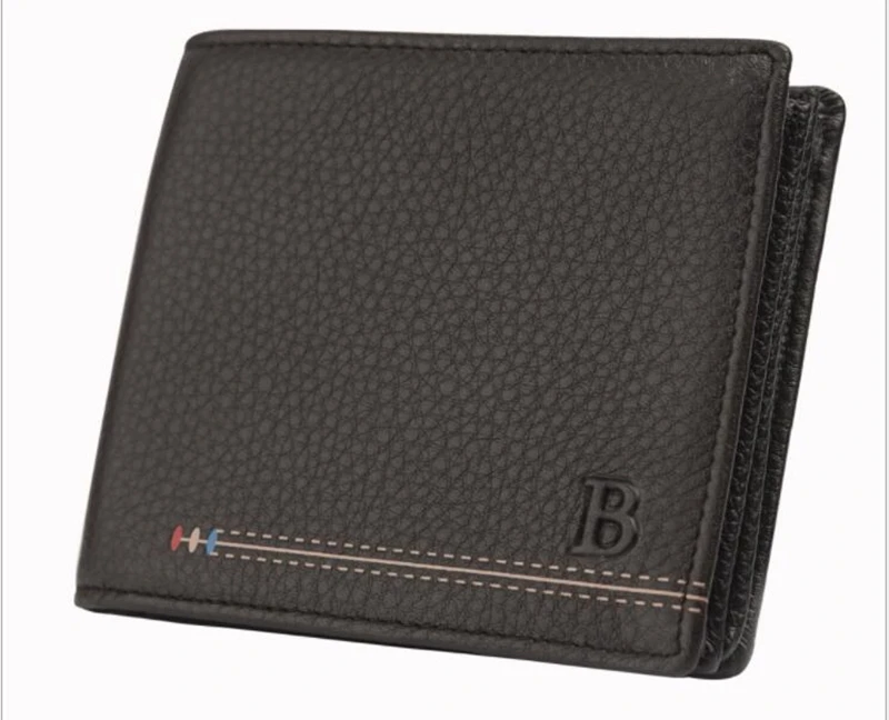 

Vintage Men Wallet Genuine Leather Short Wallets Male Multifunctional Cowhide Male Purse Coin Pocket Photo Card Holder, Customized color