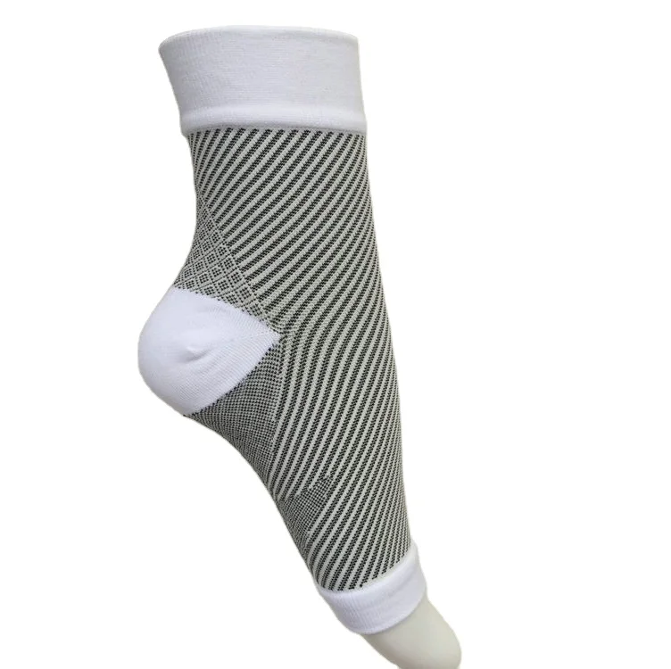 

Latest dress designs compression protective ankle sleeve strain and sprain joint protection ankle socks sports protector, Black/white/nude