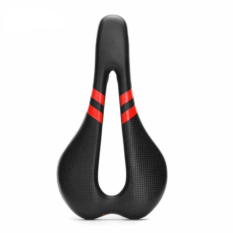 

Man MTB Mountain Road Bicycle Saddles PU Leather Saddles Ultralight Carbon Fiber Black Hollow Bike Saddle, As request