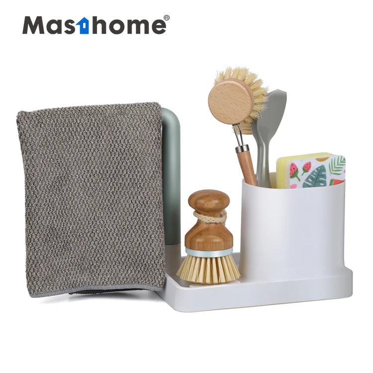 

Masthome Kitchen sink caddy sponge holder scratcher holder cleaning brush holder sink organizer