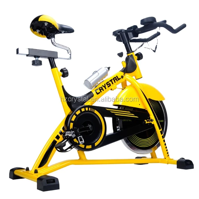 

SJ-3373 Home Exercise Spin Bike Fitness Equipment Electric Bicycle Spinning Bike for Sports, Yellow&sliver,customized