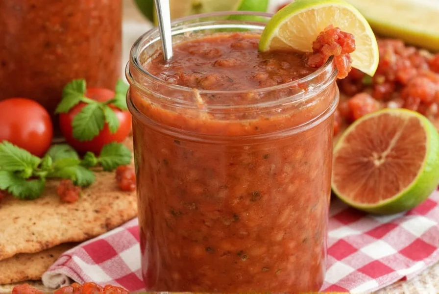 Salsa arbol in a bowl with tortilla chips