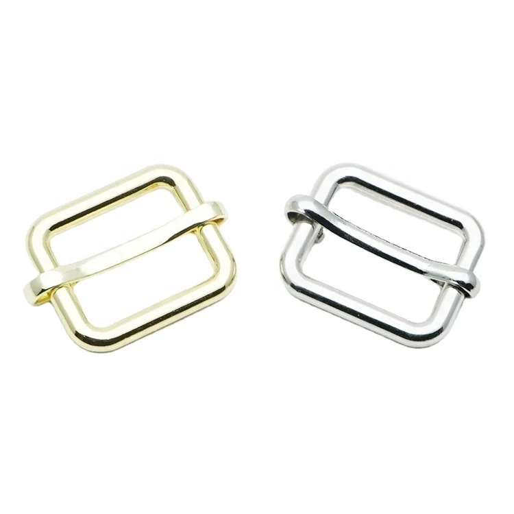

Wholesale Fashion High Quality Multicolor Metal Plating Rectangular Bag Slide Buckle, Silver gold or customized