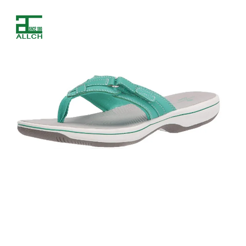 

ALLCH Hot Selling Leather Breeze Sea Wide Width Casual Shoes Most Comfortable Flip Flops Sandals for Women, 11colors