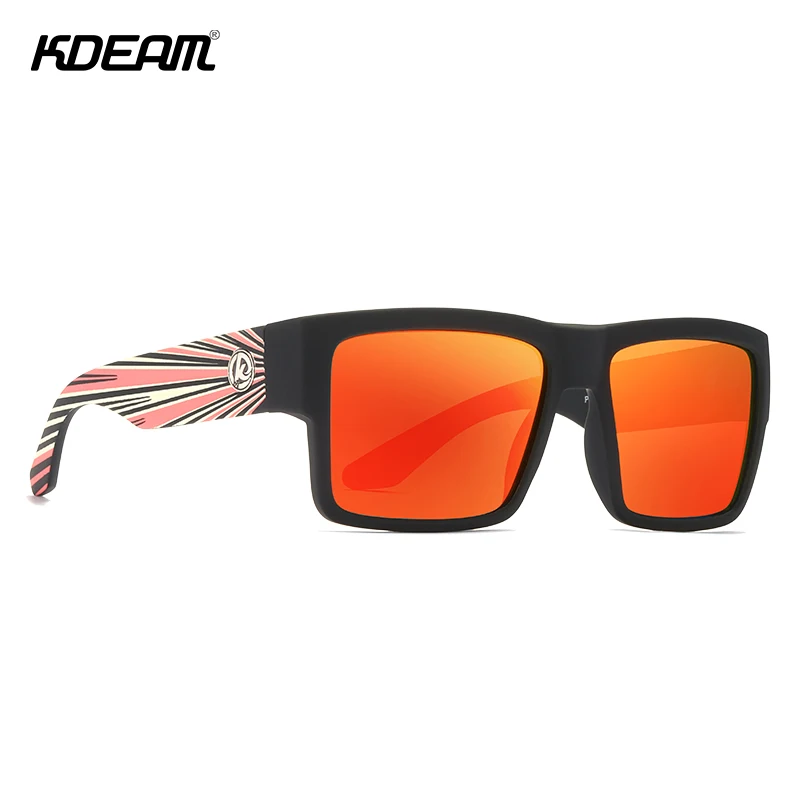 

2020 KDEAM Latest Fashion Square Sunglasses Summer Travelling Sports Polarized Sun Glasses Popular Personalized gafas de sol