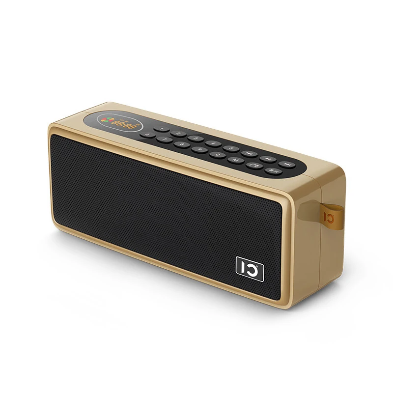 

SHIDU Classic Old Style S208 Rechargeable FM Radio Speaker With Number Pad And Screen Portable Mini Digital Bluetooth Speaker