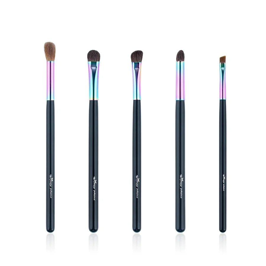 

5Pcs Horse Hair Eyeshadow Brushes Professional Eyeshadow Make Up Set Cosmetic Makeup Brush, Shown as pictures