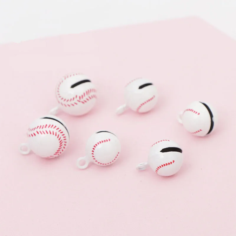 

Baseball bell baking paint jingle bells brass metal accessories football basketball key chain jingle bells accessories