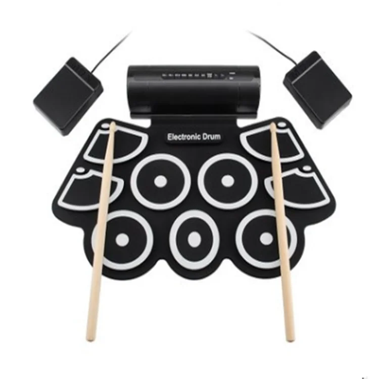 

Wholesale percussion instrument thickened silicone hand drum USB electronic drum