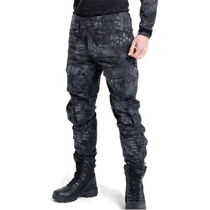 

Men'S Tactical Military Camouflage Camouflage Pants With Knee Pads And Pocket Paintball Combat Cargo Pants Long Camouflage Pants, Black camoufalges etc
