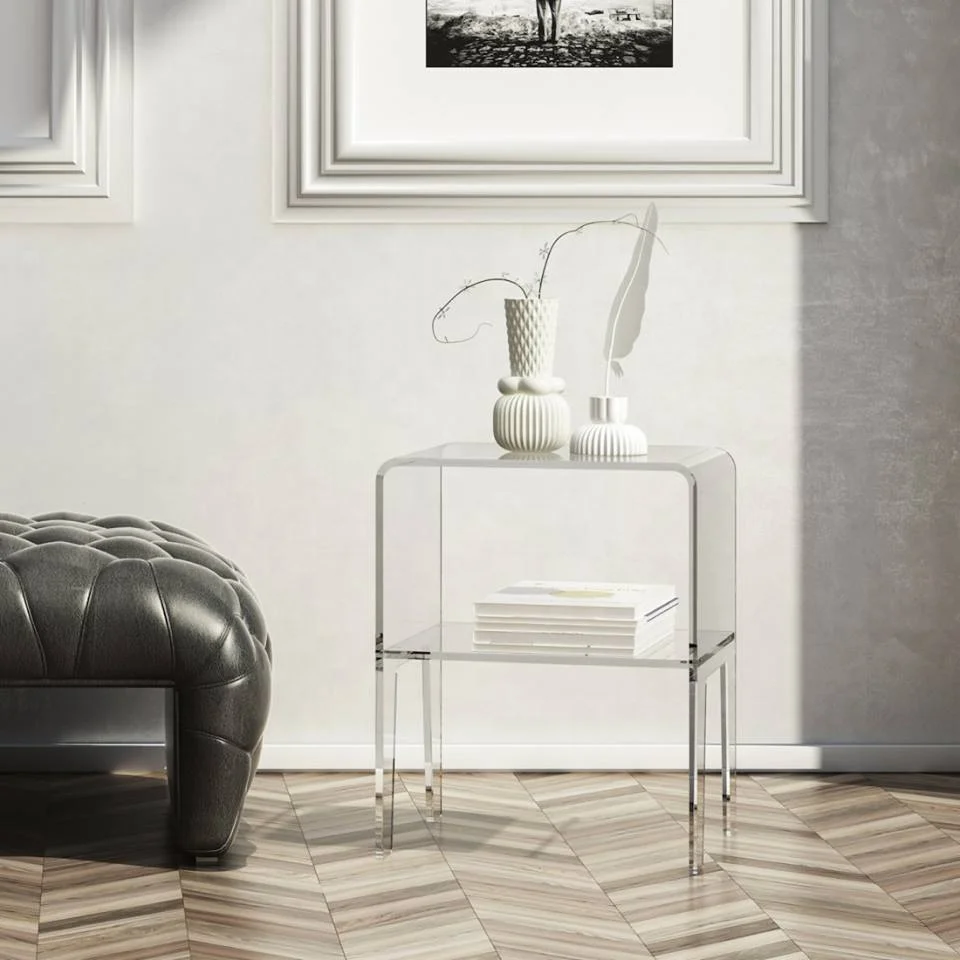 Acrylic Modern Clear Side Table With A Drawer For Sale Buy Acrylic Side Table With A Drawer