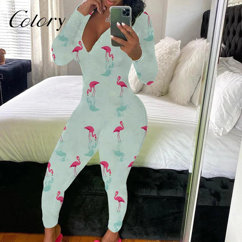 

Colory For Plus Size Women Print Jumpsuit Adult Romper, Customized color