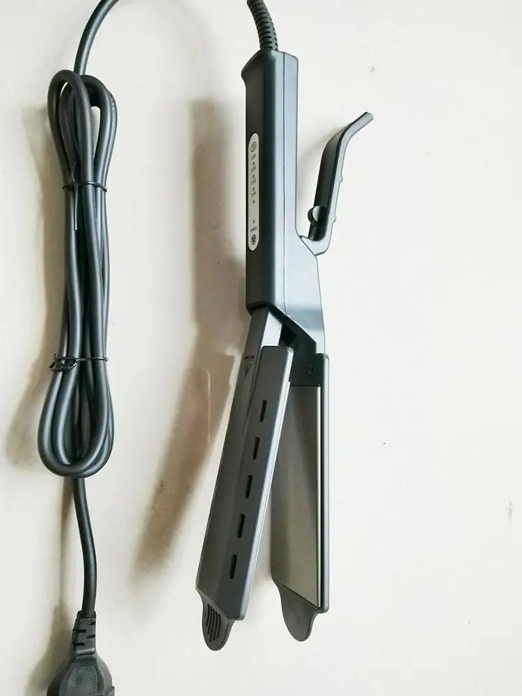 
Hair Straightener Four-gear Temperature Adjustment Ceramic Tourmaline Flat Iron Steam Hair Straightener Widen Panel Hair Curler 