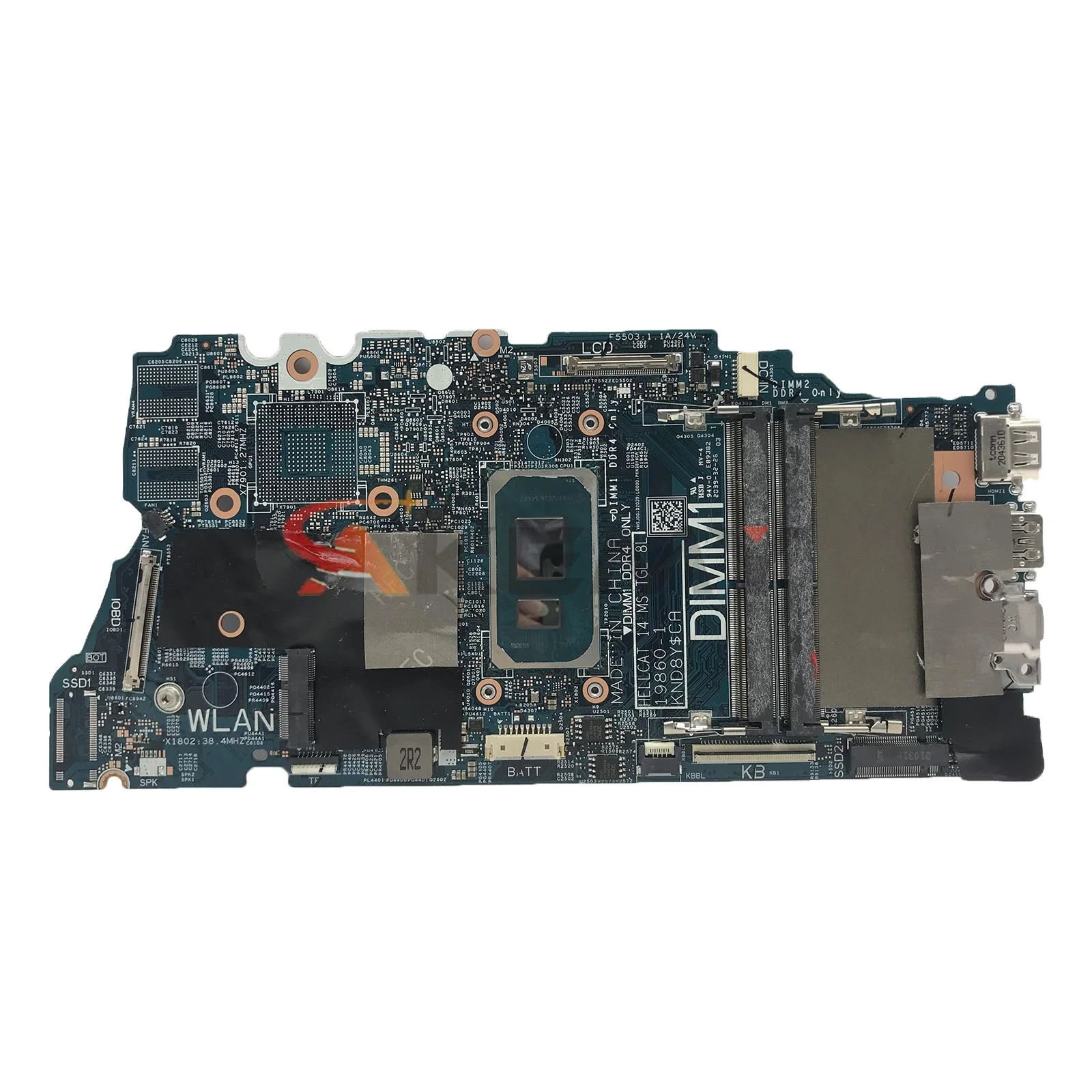 

For DELL inspiron 14 5400 5406 Laptop Motherboard with I3-1115G4 I5-1135G7 I7-1165G7 CPU CN-0VMRNH 0FW6F0 Mainboard 19860-1