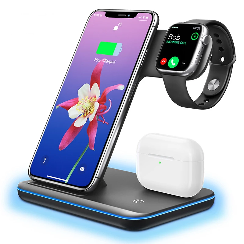 

New gy-z5 3 in 1 wireless charging stand bracket for iPhone / airplads / watch