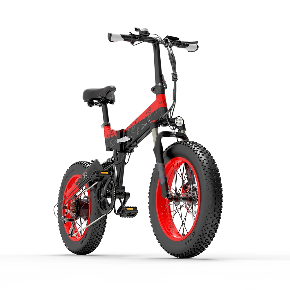 

EU warehouse delivery BEZIOR XF200 folding electric bicycle mountain bike with 1000W brushless motor 15Ah high capacity battery