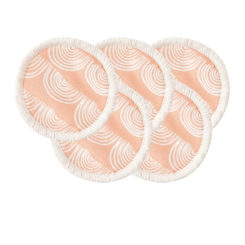 

Moramona 8cm pack reusable 3 layers bamboo terry makeup facial Removalpad washable round remover pad, Colorful