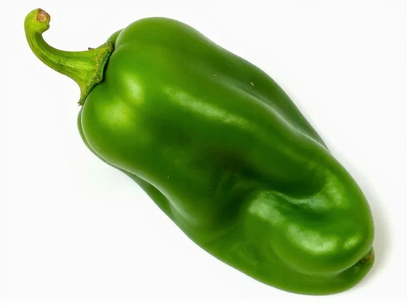 Poblano Pepper Heat Level: Mild to Medium (1,000-2,000 SHU)