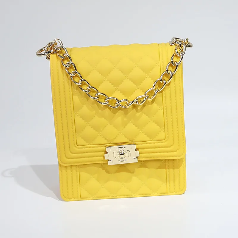 

whole sale handbags 2020 jelly shoulder colorful PVC unique handbags and purses