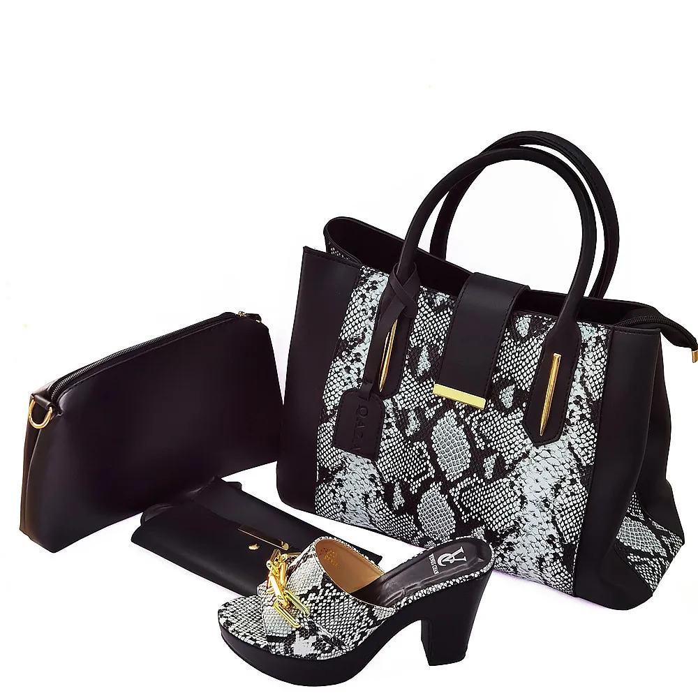 

Wholesale Custom Shoe Bag Set Designer Party Ensemble Sac Chaussures Most Fashion Ladies High Heels Bags Women Set, 5 colors to choose