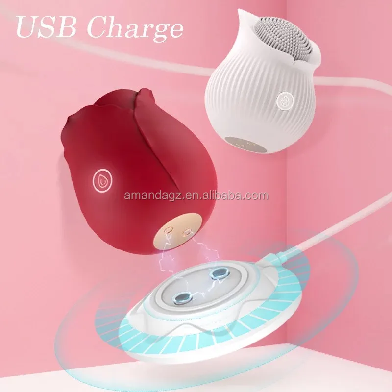 Cute Rose Remote Control Vibrating Vaginal Plug Sex Toy Adult Other Sex