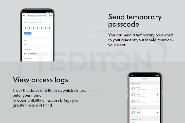 wifi door lock google home