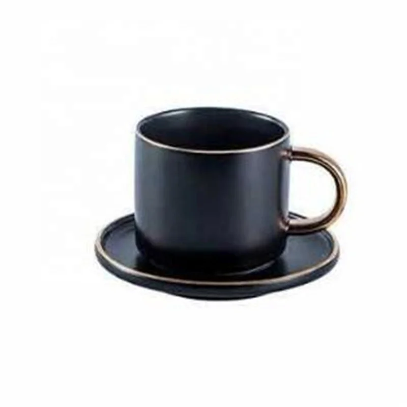 

Porcelain Simple Nordic Style Luxury Upscale Coffee Sets Durable Fashionable Modern Eco-Friendly Practical Tea Sets, Black/green/white