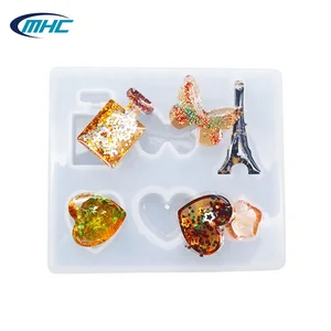 New Design DIY 3D silicone Resin Mold Butterfly Silicone Mold for Jewelry